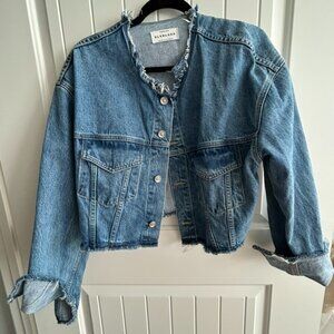 SLVRLKE "TRUCKER" JEAN JACKET, MEDIUM